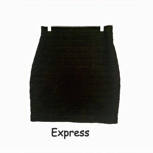 Express Black Mini Skirt